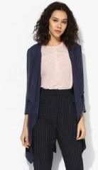 Tom Tailor Navy Blue Solid Summer Jacket women