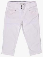 Tom Tailor White Solid Capri women