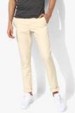 Tommy Hilfiger Beige Solid Slim Fit Chinos Men