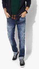 Tommy Hilfiger Blue Washed Low Rise Slim Fit Jeans men