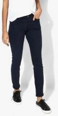 Tommy Hilfiger Navy Blue Mid Rise Skinny Jeans women