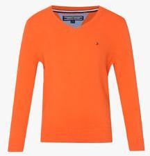 Tommy Hilfiger Orange Sweater boys