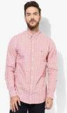 Tommy Hilfiger Pink Checked Regular Fit Casual Shirt men