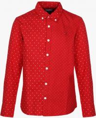 Tommy Hilfiger Red Regular Fit Shirt boys