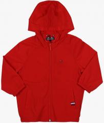 Tommy Hilfiger Red Solid Winter Jacket boys