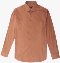 Tommy Hilfiger Rust Solid Regular Fit Formal Shirt men