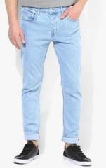 Topman Blue Washed Skinny Fit Jeans men