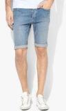 Topman Light Blue Washed Short Men