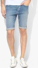 Topman Light Blue Washed Short men