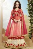 Touch Trends Cream Embroidered Lehengas Women