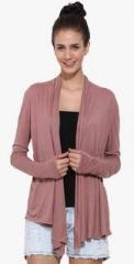 Trend Arrest Pink Solid Shrug women