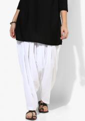 Tripti White Solid Salwar women