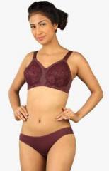 Triumph Deep Wine Lace Minimizer Bra women