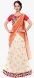 Triveni Sarees Off White Embroidered Lehenga women