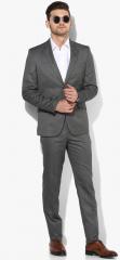 True Blue Grey Self Design Suit men