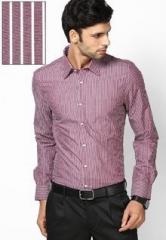 Turtle Checks Wine Formal Shirt men