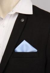 Turtle Light Blue Pocket Square men