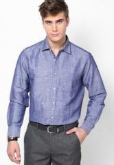 Turtle Solid Blue Formal Shirt men