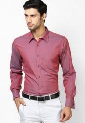 Turtle Solid Maroon Formal Shirt men