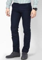 Turtle Solid Navy Blue Chinos men