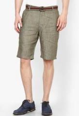 Turtle Solid Olive Shorts men