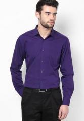 Turtle Solid Purple Formal Shirt men