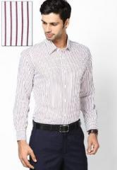 Turtle Striped Maroon Formal Shirt men