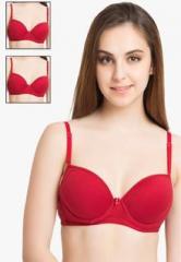 Tweens Pack Of 3 Red Solid Bras women