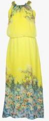 Twisty Yellow Casual Dress girls