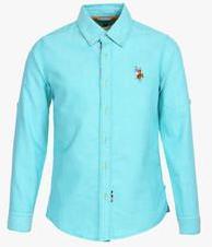 U S Polo Assn Aqua Blue Casual Shirt boys