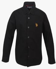 U S Polo Assn Black Casual Shirt girls