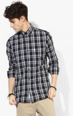 U S Polo Assn Black Checked Regular Fit Casual Shirt men