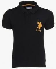 U S Polo Assn Black Polo Shirt boys