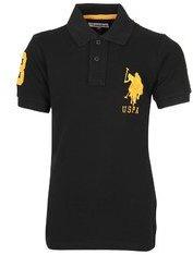 U S Polo Assn Black Polos boys