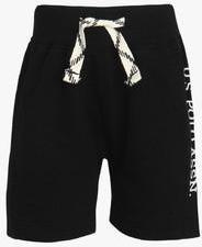 U S Polo Assn Black Shorts boys