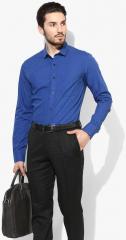 U S Polo Assn Blue Checked Regular Fit Formal Shirt men