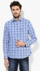 U S Polo Assn Blue Regular Fit Casual Shirt men