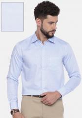 U S Polo Assn Blue Regular Fit Checked Formal Shirt men