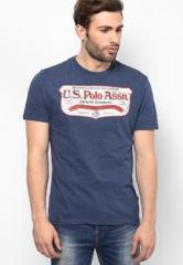 U S Polo Assn Blue Round Neck T Shirt men