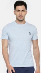 U S Polo Assn Blue Solid Lounge T Shirt men