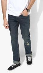 U S Polo Assn Blue Washed Low Rise Slim Fit Jeans men