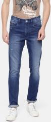 U S Polo Assn Denim Co Blue Regallo Skinny Fit Mid Rise Low Distress Jeans men