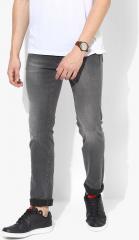 U S Polo Assn Denim Co Grey Skinny Fit Mid Rise Clean Look Jeans men