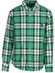 U S Polo Assn Green Casual Shirt boys