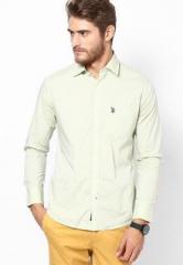 U S Polo Assn Green Casual Shirt men