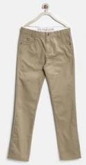 U S Polo Assn Khaki Solid Trouser boys