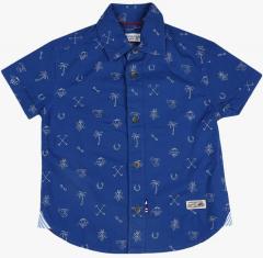 U S Polo Assn Kids Blue Regular Fit Casual Shirt boys