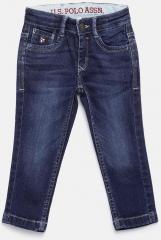 U S Polo Assn Kids Blue Slim Fit Stretchable Jeans boys