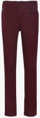 U S Polo Assn Kids Burgundy Slim Fit Mid Rise Clean Look Jeans boys