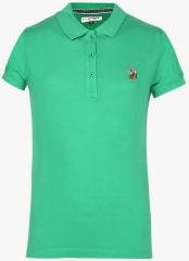 U S Polo Assn Kids Green T Shirt girls